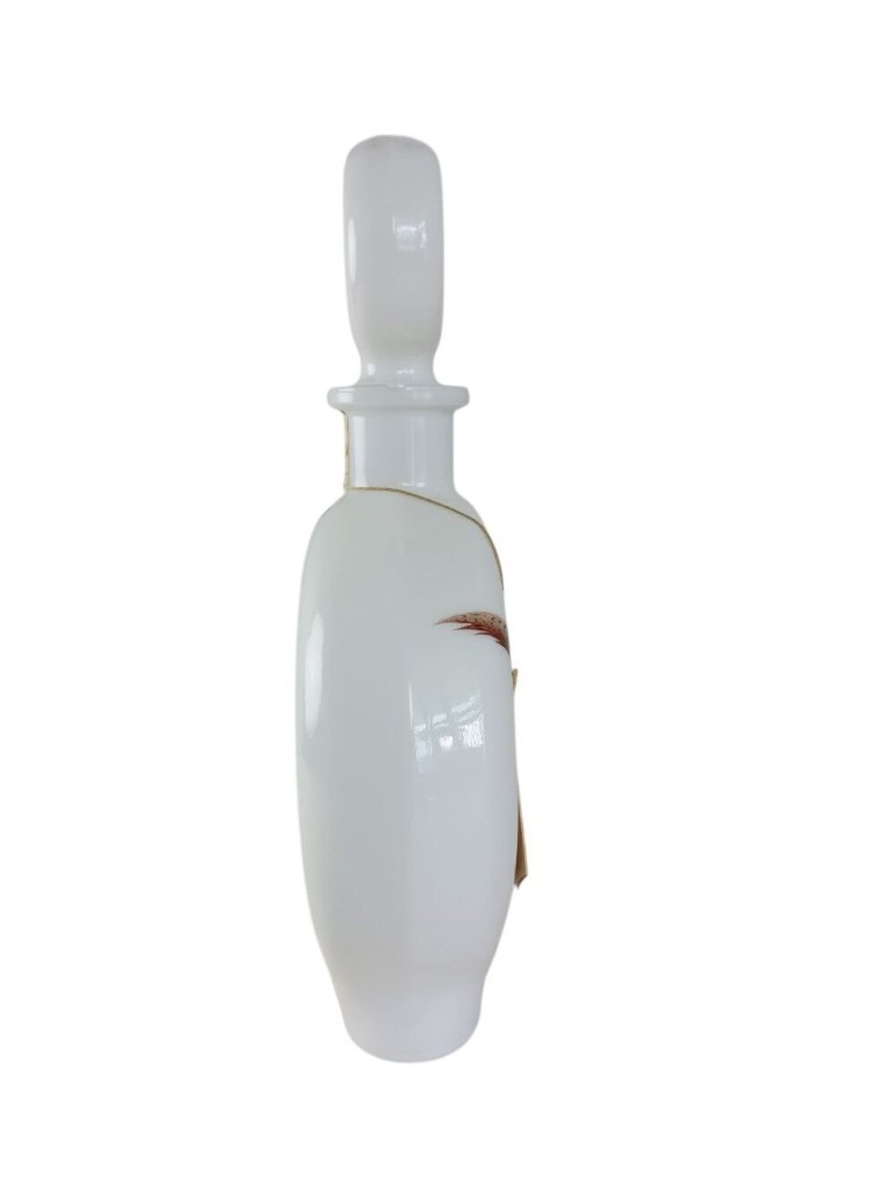 Field Birds Ringnecked Pheasant Milk Glass Decanter 1969 Empty Bottle #1 Vintage - Picture 3 of 9